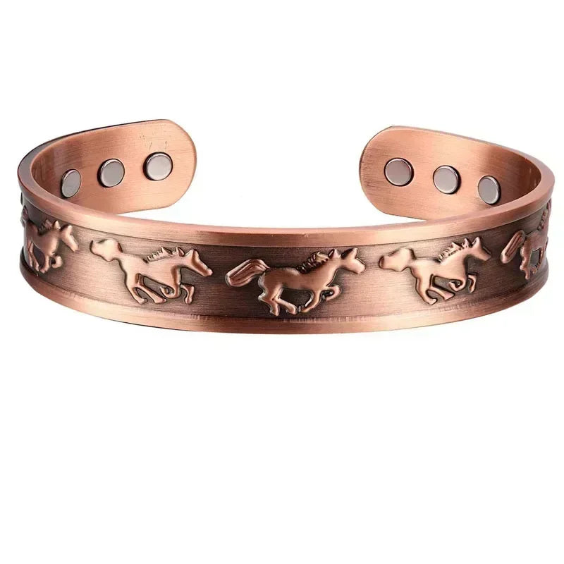 Outback - Copper Magnetic Open Cuff Bracelet