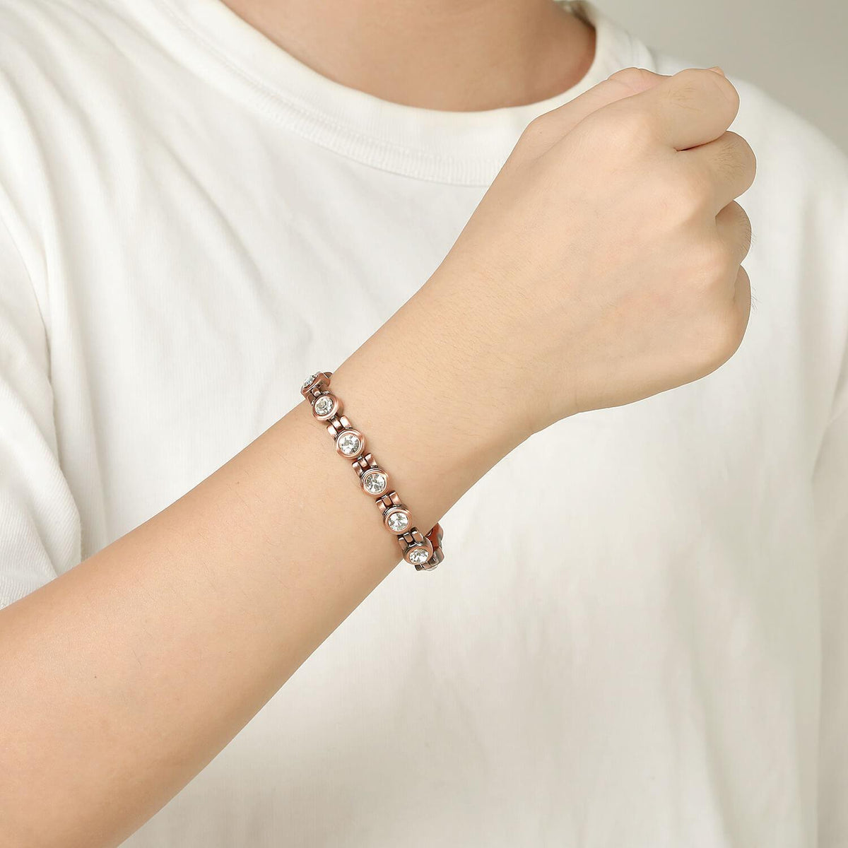 Diamantina, 3 x strength women’s copper magnetic bracelet