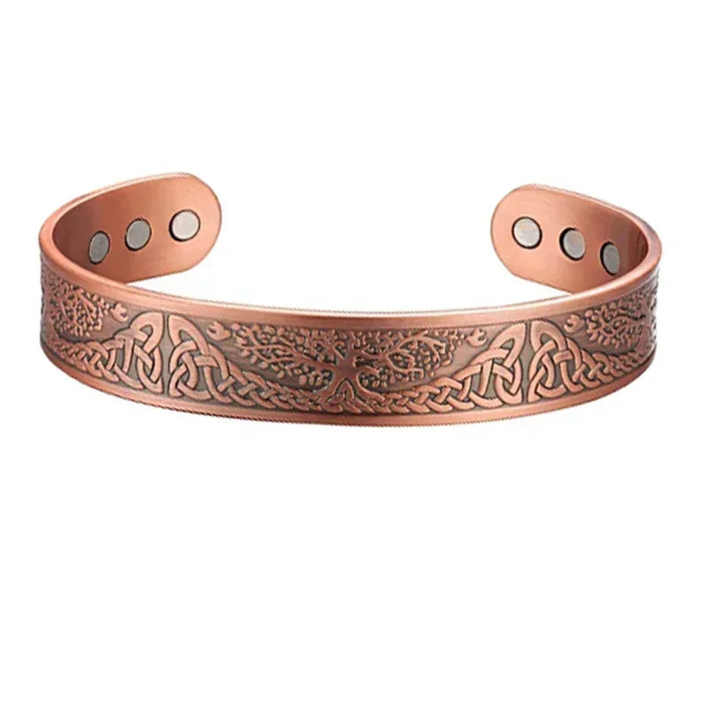 Pure Copper Magnetic Bracelet Men Arthritis Adjustable Magnets Women Cuff Therapy Health Energy Bangles Dropshipping / Wholesale