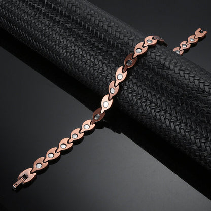 Monsoon, 3 x strength copper magnetic women’s ankle bracelet