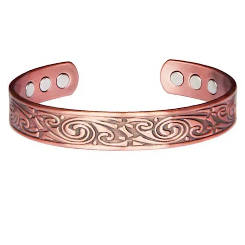 Combat - Copper Magnetic Open Cuff Bracelet