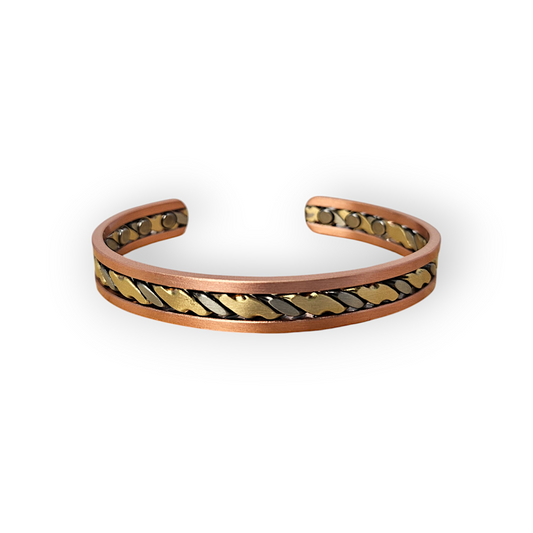 Magneto Boss - Copper Magnetic Open Cuff Men's Bracelet
