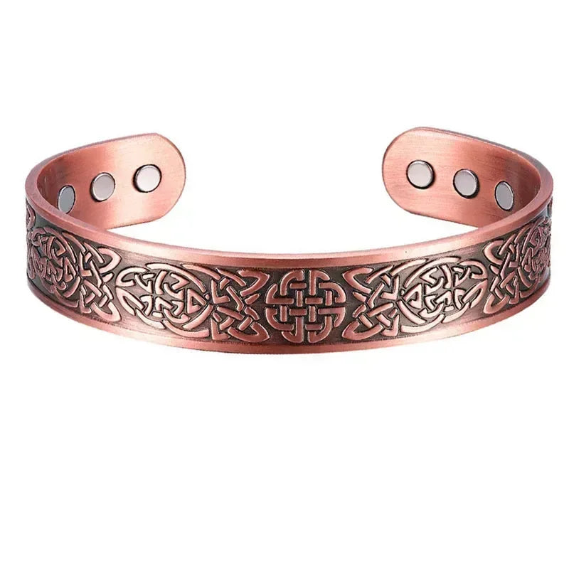 Warlock - Copper Magnetic Open Cuff Bracelet