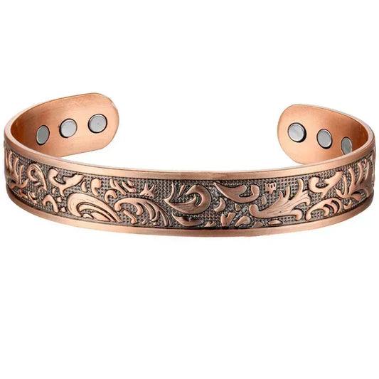 Arena - Copper Magnetic Open Cuff Bracelet
