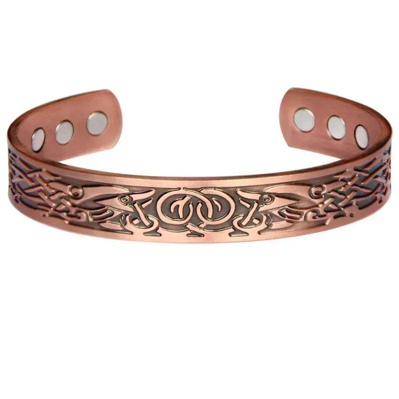 Ringer - Copper Magnetic Open Cuff Bracelet