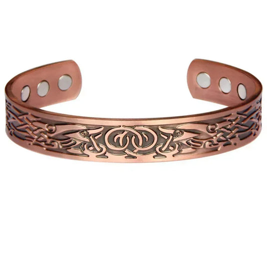Ringer - Copper Magnetic Open Cuff Bracelet
