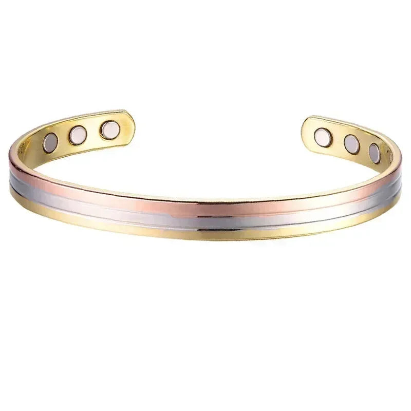 Ladies 7 - Copper Magnetic Open Cuff Bracelet